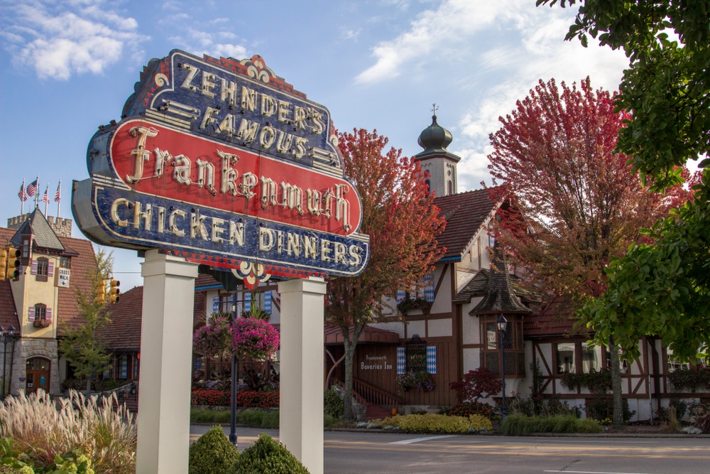 One of the best restaurants in Frankenmuth for a chicken dinner is Zehnder's.