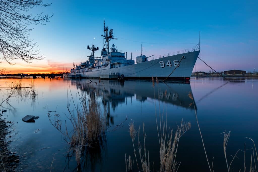 Don't Miss Bay City State Park Near Our Michigan Bed and Breakfast 7 After going to the Bay City State Park, visit the floating museum, USS Edson, seen here.