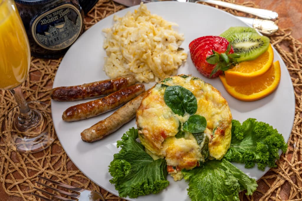 A gourmet breakfast is served every morning at Historic Webster House, our Bed and Breakfast in Michigan.