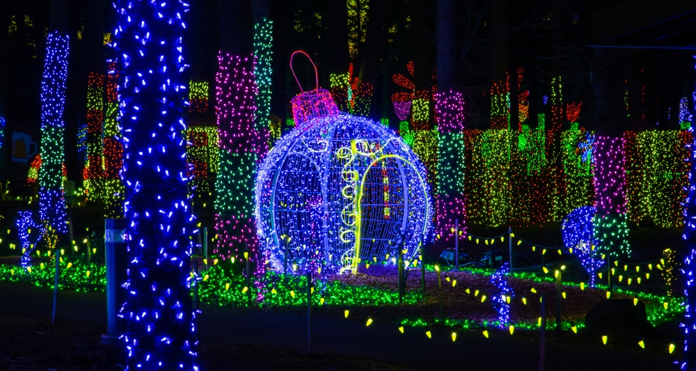 Festive Escapes: Michigan Winter Getaways for Couples 1 Take in one of the beautiful Christmas light displays on your Michigan Winter getaways for couples.