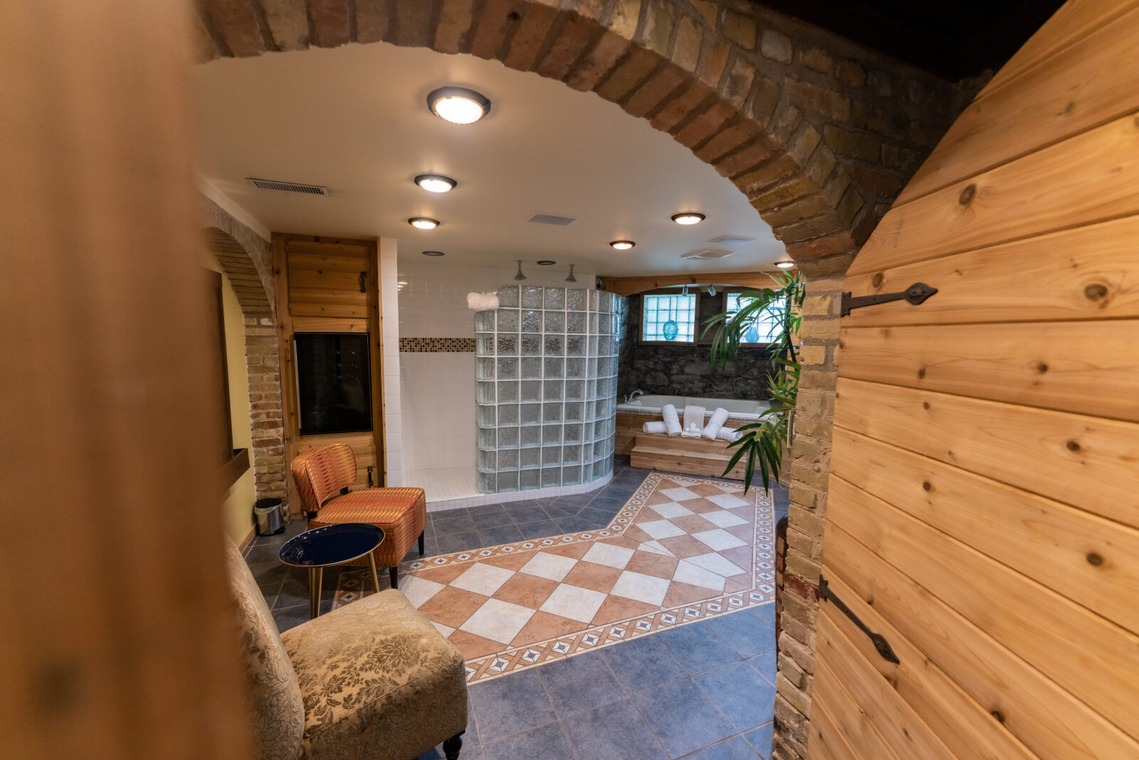 Entrance to the private spa room at our Michigan Bed and Breakfast near Midland.